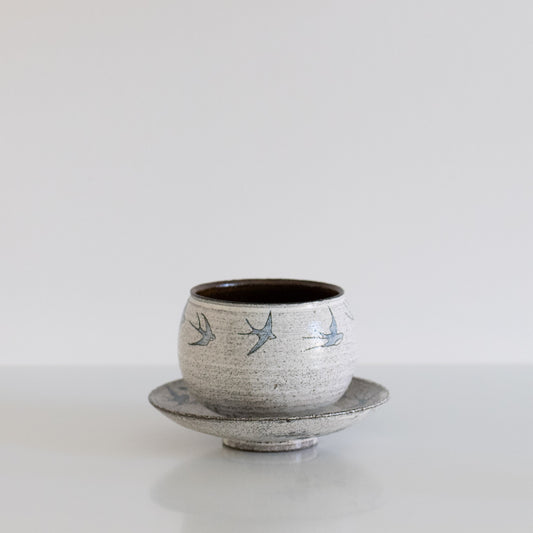 Swallow Cup and Plate Set