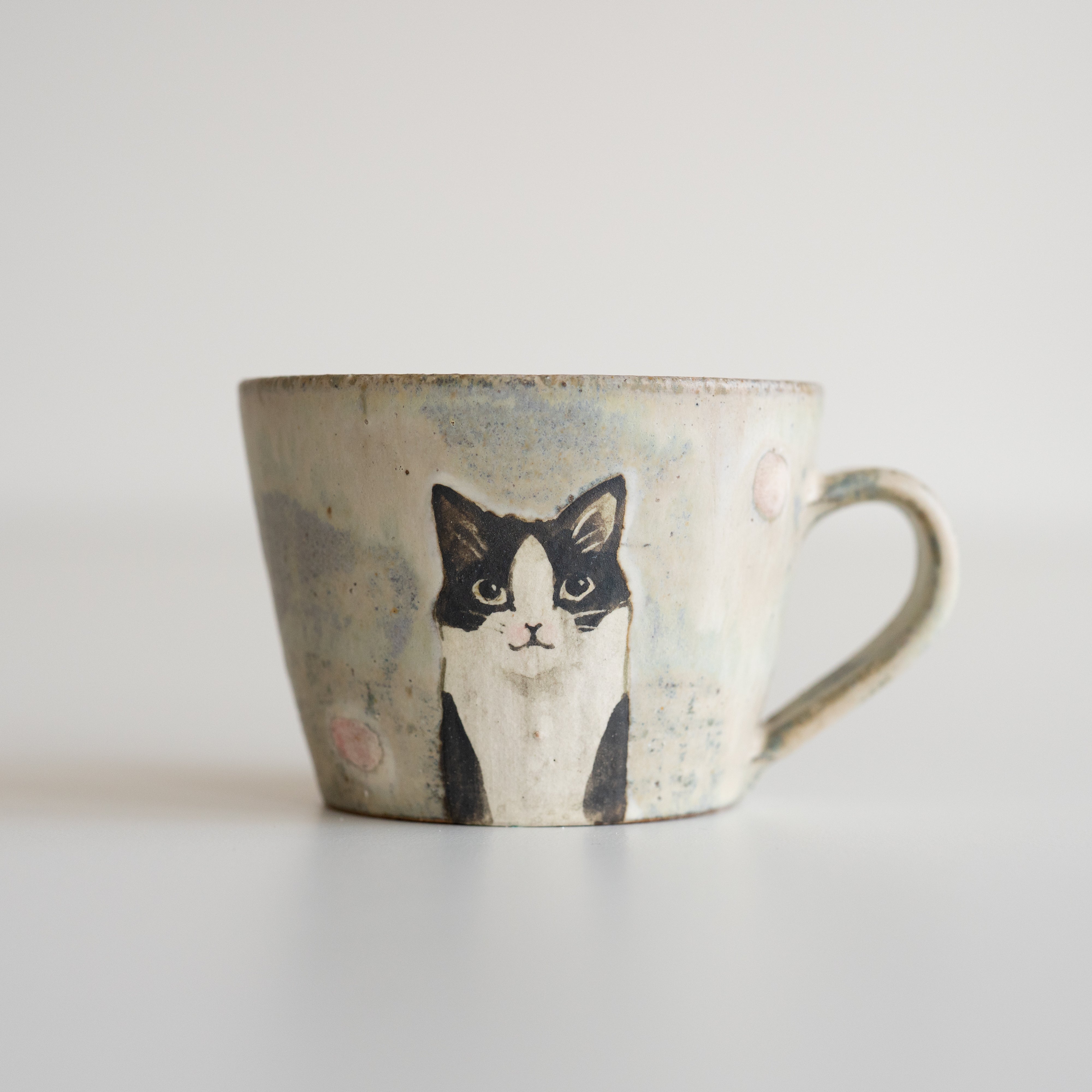 森安幸代 acne pottery studio 壁掛け一輪挿し 壁掛け花器 猫 【公式通販】